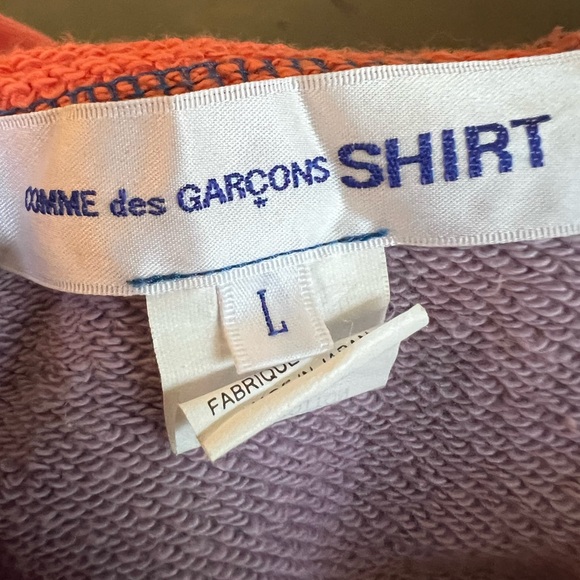 Come des Garçon Shirt Zip-Up Hoodie Size L - Picture 6 of 12